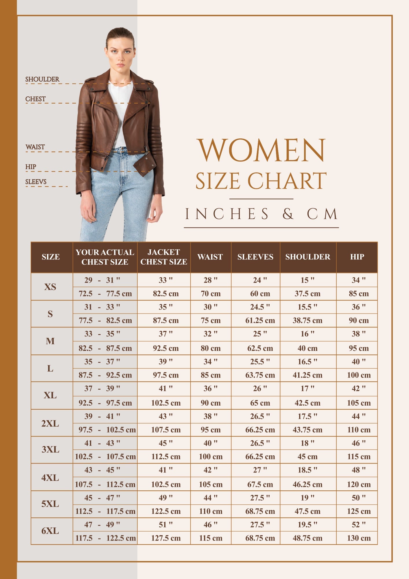 Women's Slim-Fit Leather Moto Jacket