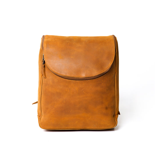 Leather Backpack Brown Satchel Messenger Bag