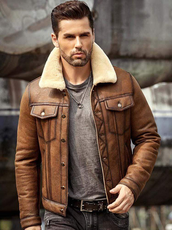 Brown Aviator RAF B3 Leather Jacket – Chamra Handcrafted