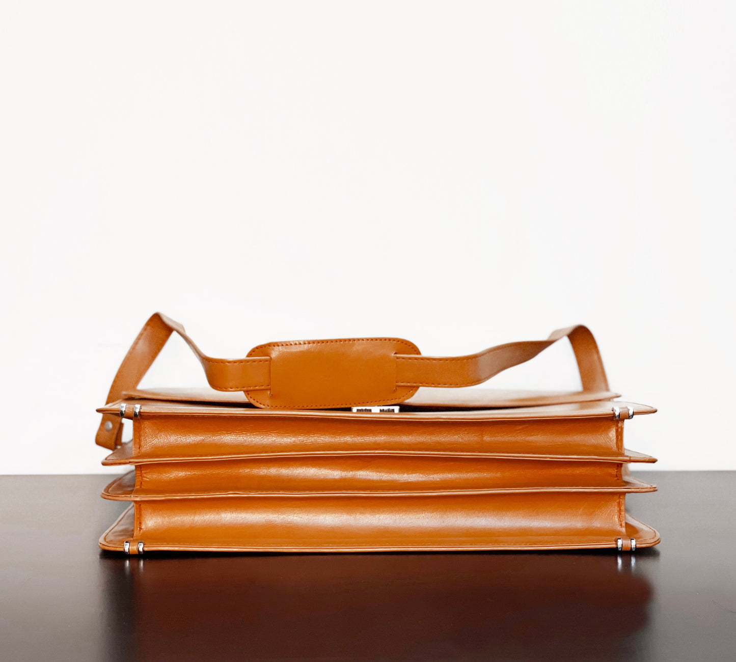 Brown Business Cross-Shoulder Laptop Bag