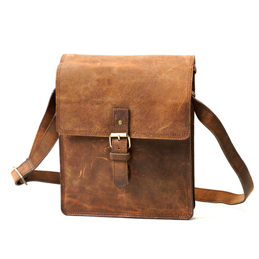 Leather Crossbody Bag Rustic Brown for Women